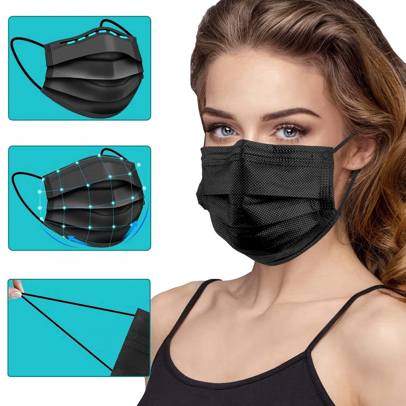 Fast Delivery! 300Pcs Thick Bl - огляд і ціна Surgical Mask