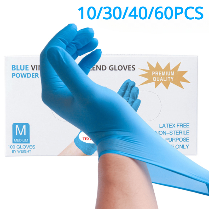 10/30/40/60PCS Disposable Blue - огляд і ціна Medical Gloves